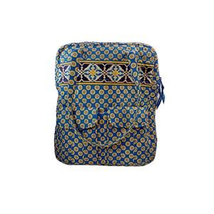 Vera Bradley Women's Tote Crossbody Bag Riviera Blue Zip 14" x 14" x 3"